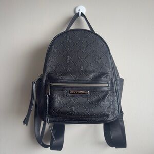 Juicy Couture Medium Backpack – Black Embossed Logo Print